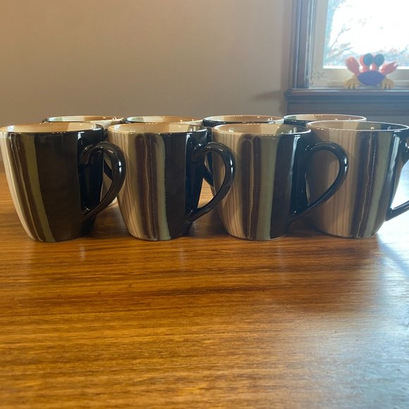 Set of 8 - 8 ounce coffee mugs - Picture 1 of 4